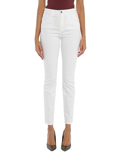 MANILA GRACE Pantaloni jeans Bianco 98% Cotone, 2% Elastan