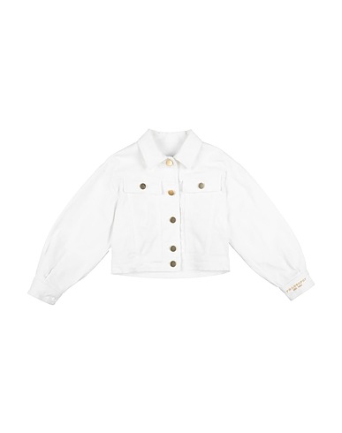 PHILOSOPHY di LORENZO SERAFINI Denim jacket White 97% Cotton, 3% Elastane