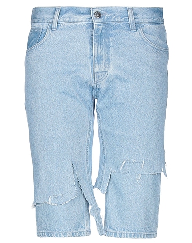 RAF SIMONS Denim shorts Blue 100% Cotton