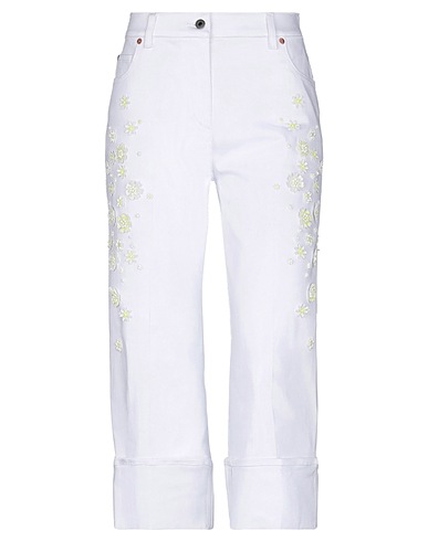 VALENTINO GARAVANI Denim trousers White 92% Cotton, 6% Polyester, 2% Elastane