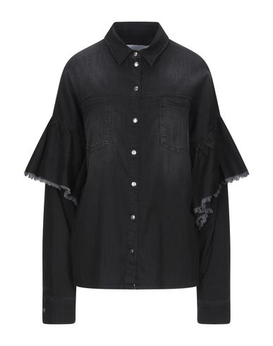 Gaelle Paris Denim Shirts In Black