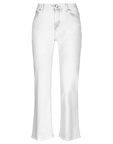 JACOB COHЁN Bootcut Jeans Ivory 98% Cotton, 2% Elastane