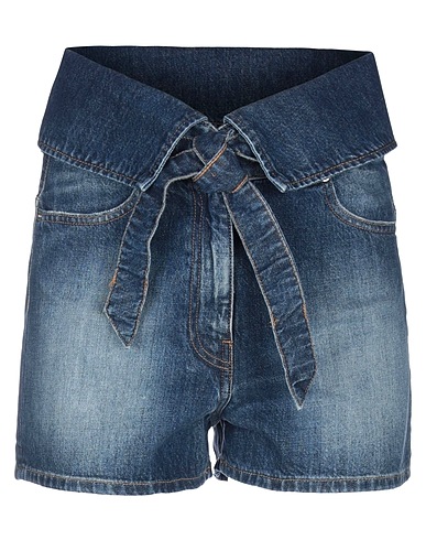 VICOLO デニムショートパンツ ブルー オーガニックコットン 100%