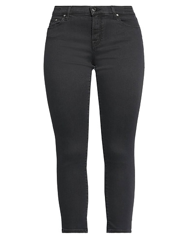 JACOB COHЁN Denim trousers Black 63% Lyocell, 30% Cotton, 5% Polyester, 2% Elastane