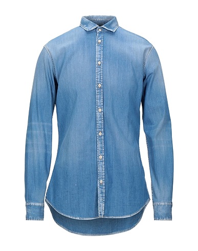 DSQUARED2 Denim shirt Blue 98% Cotton, 2% Elastane
