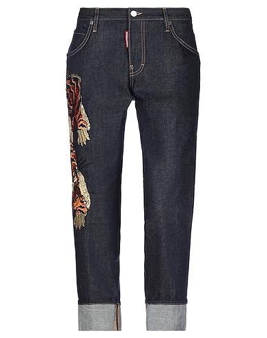 DSQUARED2 Denim trousers Blue 100% Cotton, Polyester, Viscose