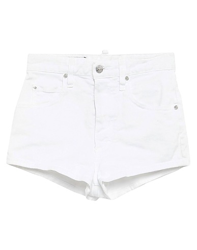 DSQUARED2 デニムショートパンツ ホワイト コットン 98% / ポリウレタン 2% / 牛革