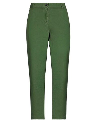SEMICOUTURE Pantaloni jeans Verde 98% Cotone, 2% Elastan