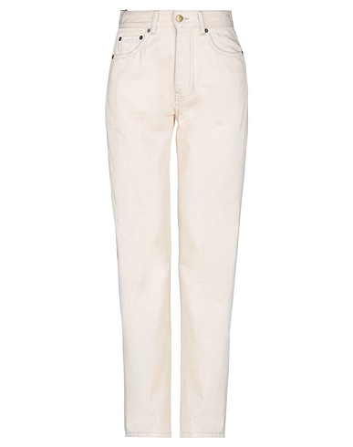 VICTORIA, VICTORIA BECKHAM | Ivory Women‘s Denim Pants | YOOX