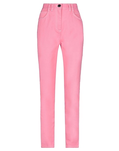BALMAIN Denim pants Pink 98% Cotton, 2% Elastane