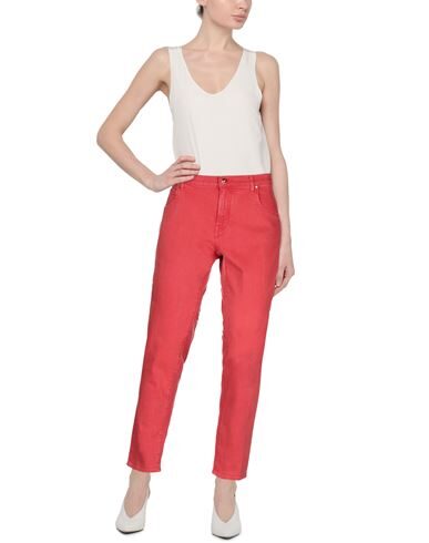 JACOB COHЁN JACOB COHЁN WOMAN JEANS RED SIZE 30 COTTON, ELASTANE 42820208HE 6