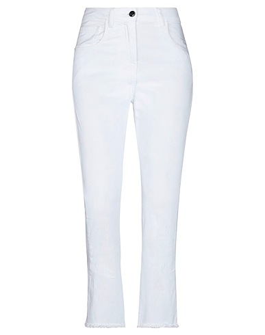 SEMICOUTURE Bootcut Jeans White 98% Cotton, 2% Elastane
