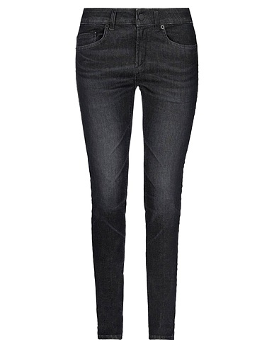 DONDUP Denim pants Black 92% Cotton, 6% Elastomultiester, 2% Elastane