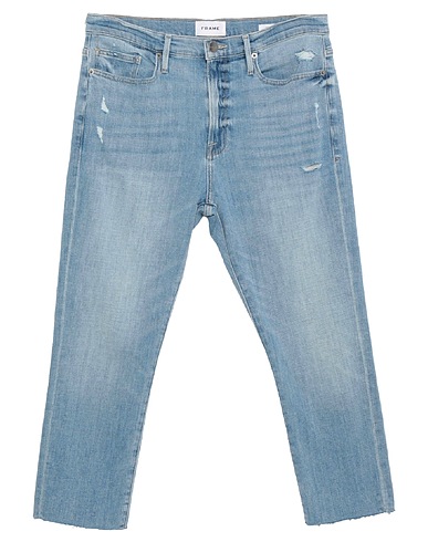 FRAME Denim trousers Blue 95% Cotton, 4% Polyester, 1% Elastane