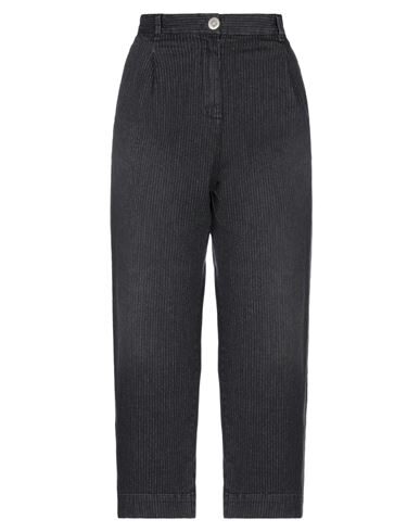 White Sand 88 Denim Pants In Black