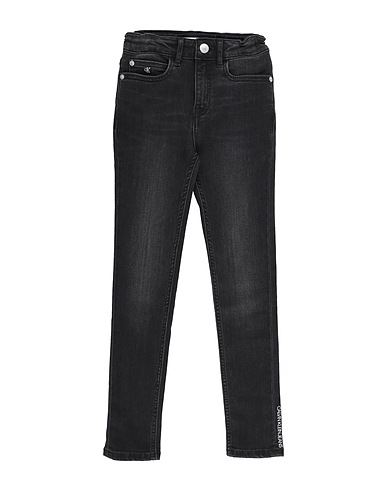 CALVIN KLEIN JEANS Denim trousers Black 98% Cotton, 2% Elastane