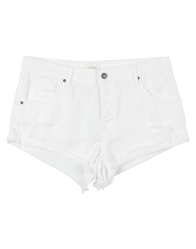 Vicolo Denim Shorts In White