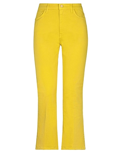 MANILA GRACE Bootcut Jeans Yellow 98% Cotton, 2% Elastane