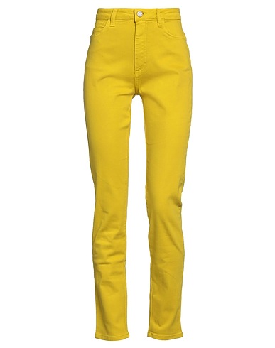 MANILA GRACE Pantaloni jeans Giallo 98% Cotone, 2% Elastan
