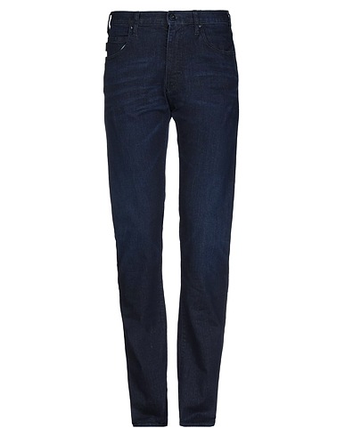 EMPORIO ARMANI Denim trousers Blue 97% Cotton, 3% Elastane