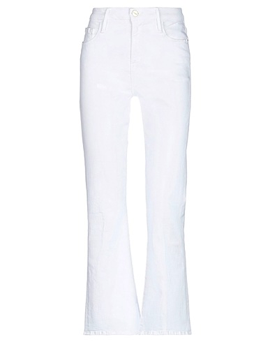 FRAME Denim trousers White 92% Cotton, 6% Polyester, 2% Elastane