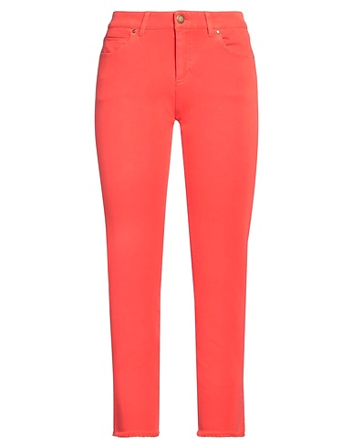 SEDUCTIVE Denim trousers Tomato red 53% Cotton, 34% Lyocell, 7% Elastomultiester, 6% Elastane
