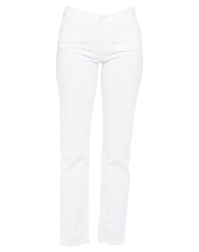 FRANKIE MORELLO Denim trousers White 97% Cotton, 3% Elastane