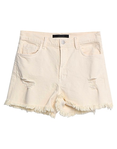 J BRAND Denim shorts Beige 98% Cotton, 2% Elastane
