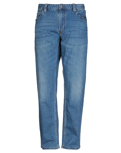 EMPORIO ARMANI Denim trousers Blue 99% Cotton, 1% Elastane