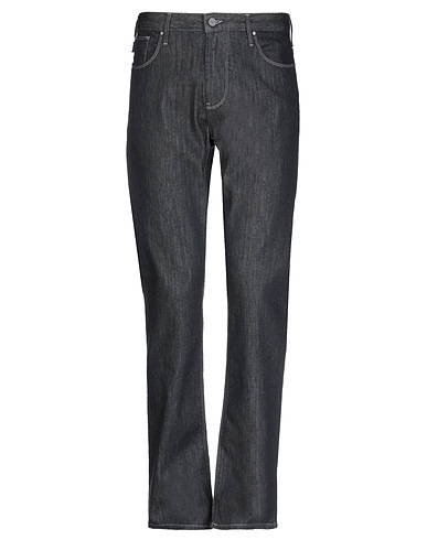 EMPORIO ARMANI Denim pants Black 98% Cotton, 2% Elastane