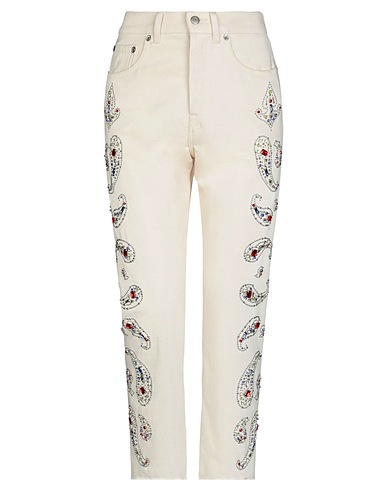 GOLDEN GOOSE Pantalones vaqueros Marfil 100% Algodón