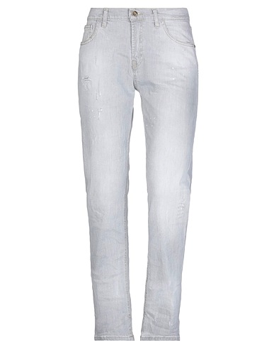 FRANKIE MORELLO Denim pants Grey 98% Cotton, 2% Elastane