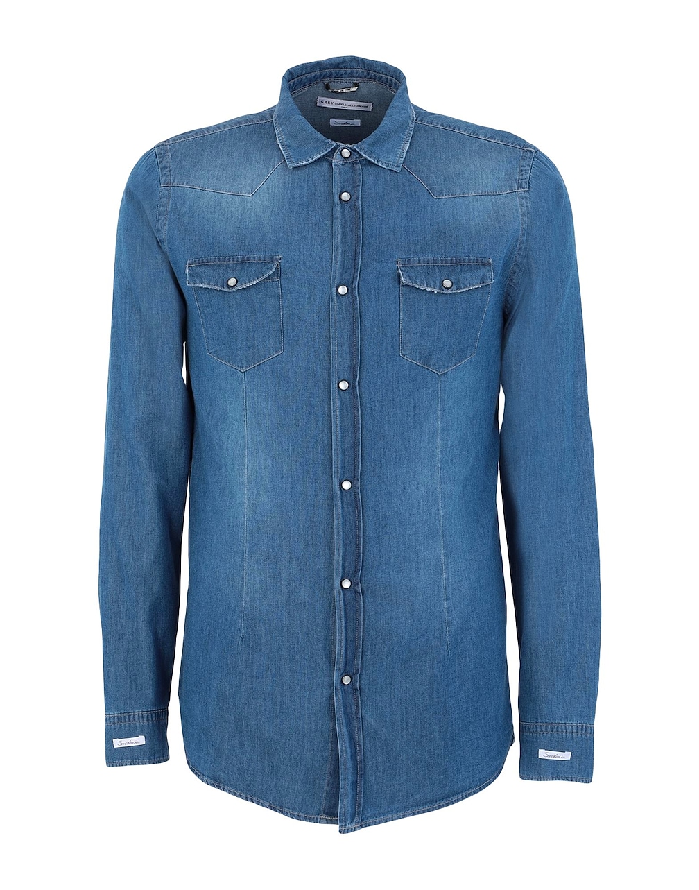 GREY DANIELE ALESSANDRINI - Denim shirts