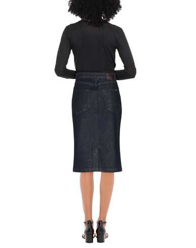 BELSTAFF BELSTAFF WOMAN DENIM SKIRT BLUE SIZE 30 COTTON, ELASTANE