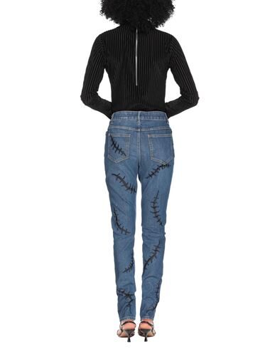 Moschino Couture Woman Jeans Blue Size 10 Cotton, Elastane In Blue