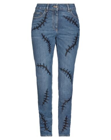 Moschino Couture Woman Jeans Blue Size 10 Cotton, Elastane In Blue