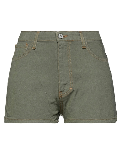 DIXIE Denim shorts Military green 97% Cotton, 3% Elastane