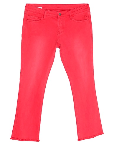 SUN 68 Denim trousers Red 99% Cotton, 1% Elastane