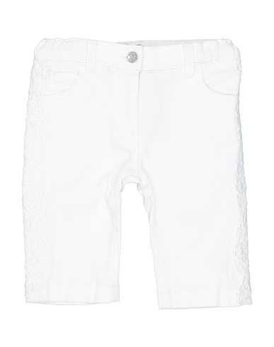 DOLCE&GABBANA Denim pants White 98% Cotton, 2% Elastane, Calfskin, Zamak