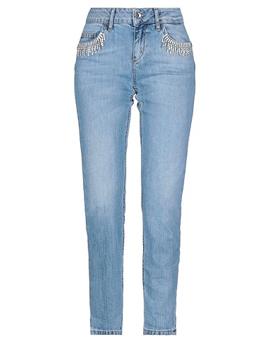 LIU •JO Denim pants Blue 98% Cotton, 2% Elastane