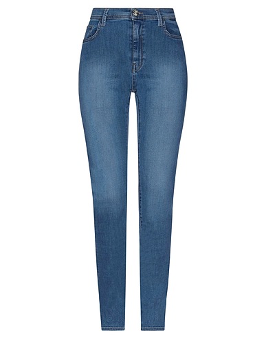 TRUSSARDI JEANS Denim trousers Blue 82% Cotton, 16% Polyester, 2% Elastane