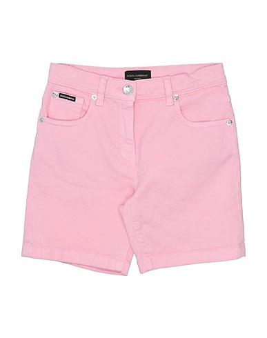 DOLCE&GABBANA Denim shorts Pink 98% Cotton, 2% Elastane