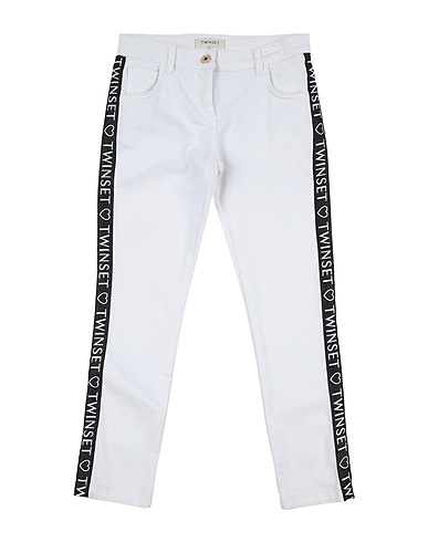 TWINSET Pantaloni jeans Bianco 98% Cotone, 2% Elastan, Poliestere