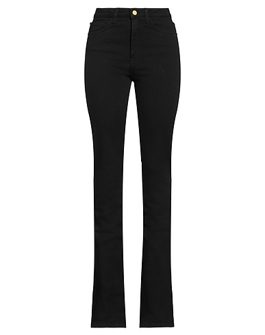 MANILA GRACE Denim trousers Black 98% Cotton, 2% Elastane