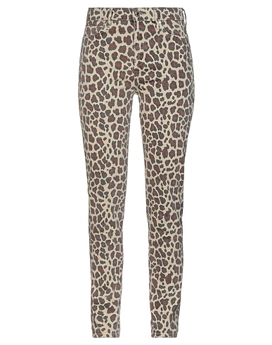 GUESS Denim pants Beige 98% Cotton, 2% Elastane
