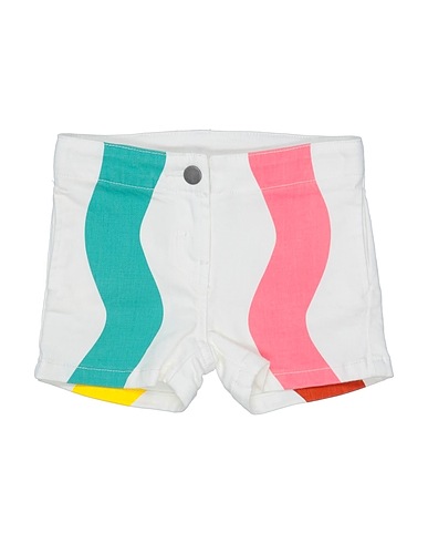 STELLA McCARTNEY KIDS Denim shorts White 98% Cotton, 2% Elastane