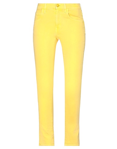 JACOB COHЁN Pantaloni jeans Giallo 98% Cotone, 2% Elastan