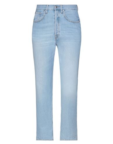 People (+)  Woman Denim Pants Light Blue Size 28 Cotton In Blue