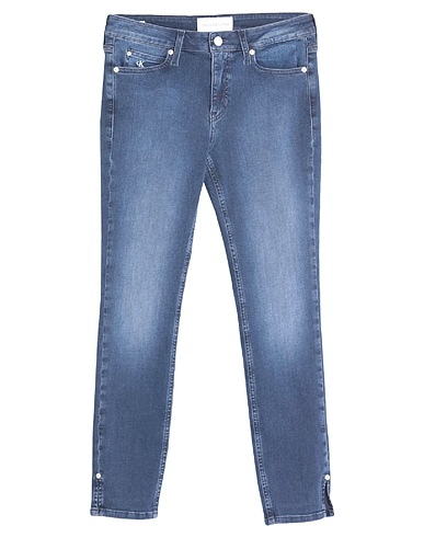 CALVIN KLEIN JEANS Denim trousers Blue 92% Cotton, 6% Elasterell-p, 2% Elastane