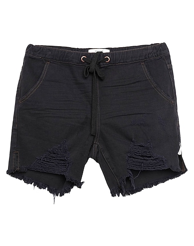 ONE TEASPOON Denim shorts Black 100% Cotton
